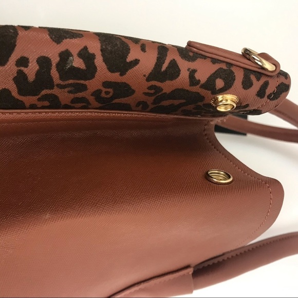 Ellie & Kate Brown Black Animal Print New With Tags Tote - Picture 8 of 15